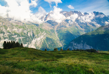 Obraz premium Stunning views of Swiss alps