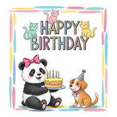 Fototapeta premium Happy birthday