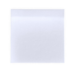 A blank, white notepad showcasing its clean surface, ideal for notes and sketches, against a black background.