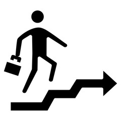 Career Pathing glyph icon