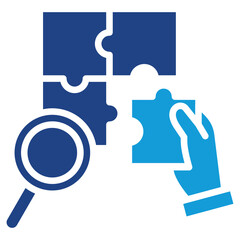 Skill Gap Analysis glyph color icon