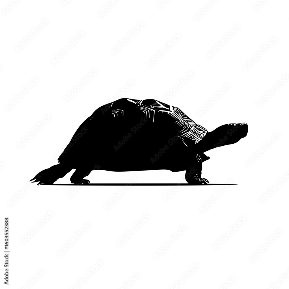 Poster tech turtle vector illustration for slow internet speed concept and data transfer bottleneck metapho