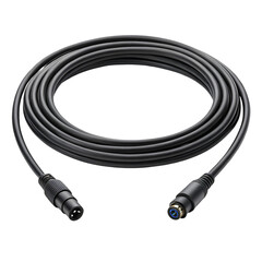 audio cable isolated on white