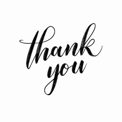 Obraz premium Elegant Handwritten Thank You Note - Grateful