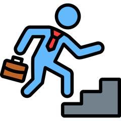 Career Counseling lineal color icon