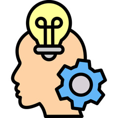 Competency Mapping lineal color icon