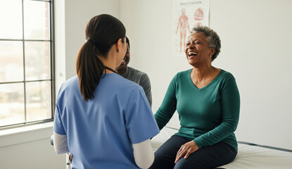 Obraz premium nurse and patient