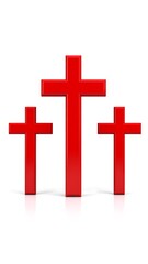 Obraz premium Three red crosses