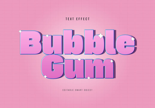 Bubble Gum Text Effect