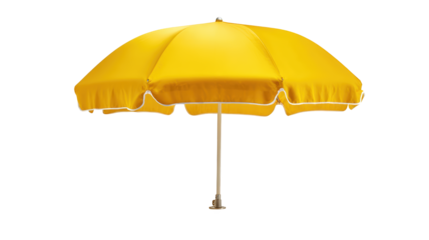 Vibrant yellow umbrella, a cheerful shield against rain or shine bright