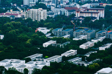 Aerial view of Chiang Mai cityscape, Thailand &ndash; urban skyline with buildings and greenery