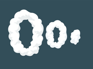 Comic cloud effect, smoke cloud, fog, smog, dust, puff