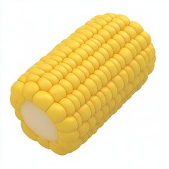 Bright Yellow Corn on the Cob Close up