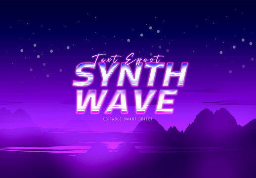 Retro Synthwave Text Effect