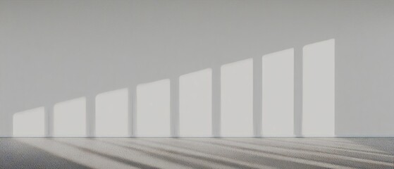 Obraz premium Clean Interior Vertical Wall Background with Subtle Ambient Shadows