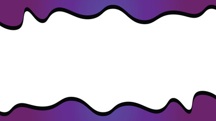Purple flowing wavy frame design for text or images