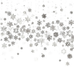 Abstract grayscale design of scattered, textured shapes