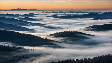 Obraz premium sunrise in the mountains