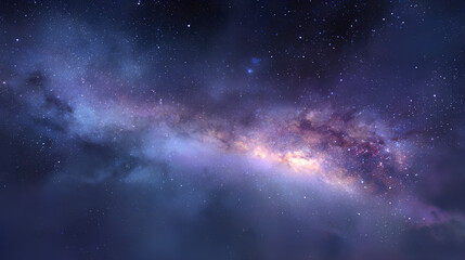 Beautiful Milky Way background image Generated image Stock Illustration