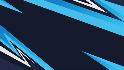 blue sharp diagonal stripes sports background with empty space for text