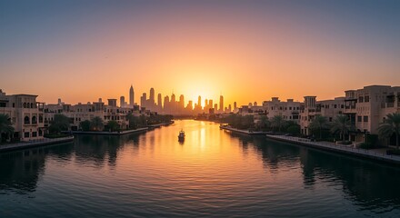 Fototapeta premium Capturing the essence of Antique wooden door with architectural arch in an ancient sandstone house in Bur Dubai near Creek area
