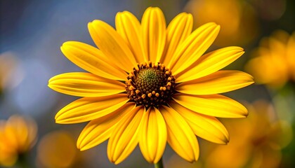 Fototapeta premium Close-up of a vibrant yellow flower