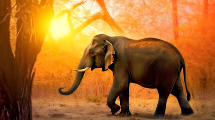 Fototapeta premium Cinematic Wilderness Scene