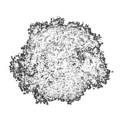 Bush Top View Sketch Garden Plant Silhouette Isolated on Transparent Background Vector