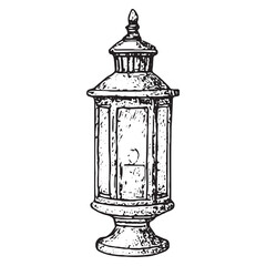 Fototapeta premium Decorative Street Lamp for Ornate Outdoor Charm