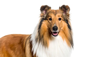 Close-up portrait of a fluffy dog