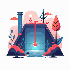 Surreal Water Source Illustration - Surrealism
