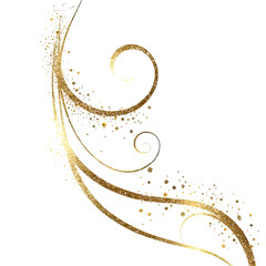 Gold ornate swirls on black background (18)