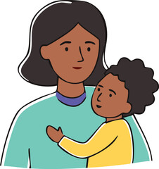 mother and son, Mother's Day concept