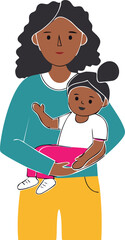 Mom and her child, Mothers Day concept