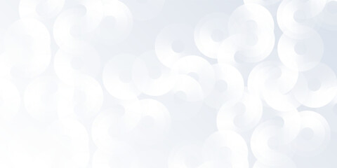 Modern white background with white circle lines. Digital future abstract modern simple design