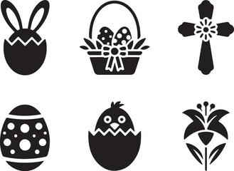 Decorative Easter Basket Bundle | Holiday Clipart

