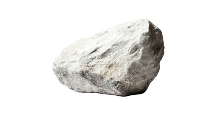 Detailed texture of a rough white stone isolated on transparent background