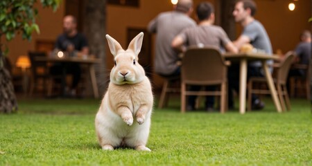 Japanese barista snapping street photography inside eco greenhouse