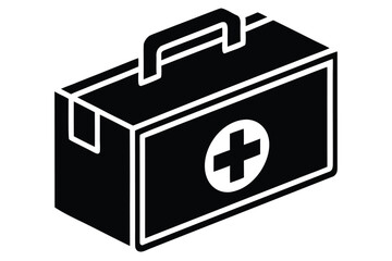 first aid box vector icon illustration
