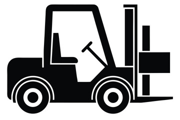 forklift vector icon illustration
