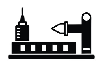 Obraz premium injection molding vector icon illustration