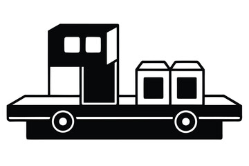 packaging machine vector icon illustration