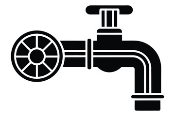 piping system vector icon illustration