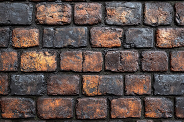Obraz premium Rust-finished brick wall.