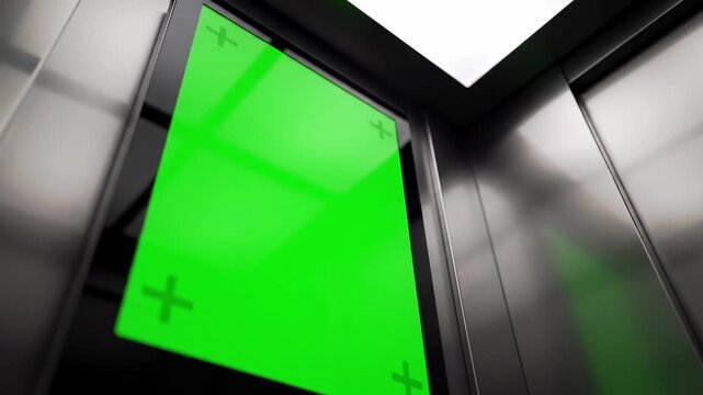 Blank gift coupon with a chromakey green screen for inserting value, on a white background with colorful celebratory confetti and streamers.