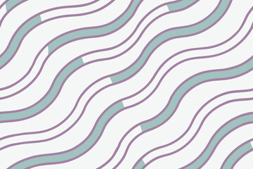 Flowing purple and teal wavy lines on white abstract background