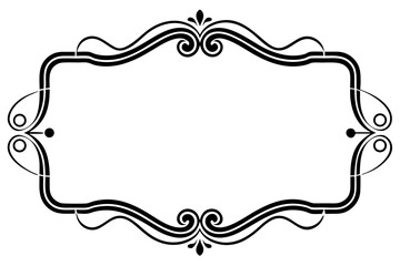 Vintage floral ornament frame border vector design for cards and invitations