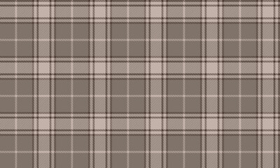 Seamless plaid fabric, brown, cream, gives a classic, warm feel for textiles and clothing design, skirts, dresses and pants, adding a stylish elegance to every look.