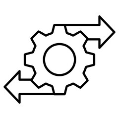 Divergence Icon Line Version