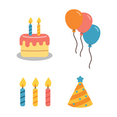 Vector Birthday Gift Illustration Pack